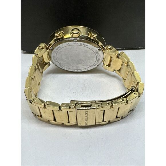 Michael Kors Parker MK5354 Women\'s Gold Stainless Steel Analog Dial Watch JNA222